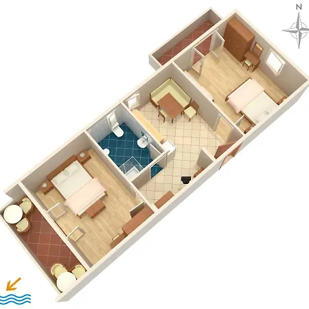 And By The Sea Palit, Rab - 5044 3* Palit